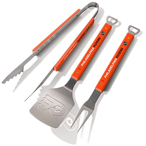YouTheFan NHL Philadelphia Flyers Spirit Series 3-teiliges Grillset