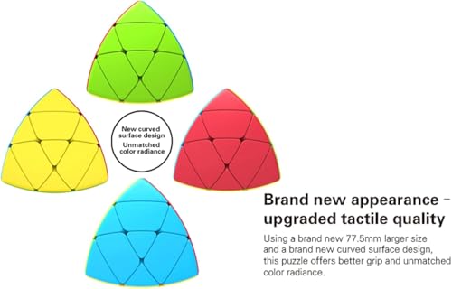 Image of M-Alive Qiyi Rubik Cube Puzzle Toy Game 3D Speed Cube, Stickerless Kids Puzzle Cube, Smooth Turning ABS Brain Teaser Toy for Kids and Adults (Qiyi MasterMorphix)