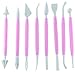 Zenker Estecas para modelar Fondant y Hacer Figuras Dulces para repostería, de Polipropileno Partes funcionales en Color, 16cm, 8uds, Rosa y Blanco, Centimeters