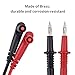 Neoteck 8 Pieces Multimeter Test Lead, Test Lead with Alligator Clips and Test Probe, Multimeter Test Lead Kit Professional Electronic Test Lead Accessory Kit