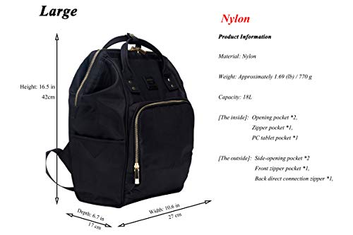 nylon backpack diaper bag