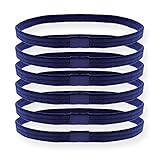 AKH® Sports Headband |Pack of 6 |Sweat Bands |Non-Slip |Elastic Head Bands | Gym headband | Hair Bands For Unisex Women Men |For running, Cycling, Workout, Exercise, Yoga | Sport Headband (Royal Blue)