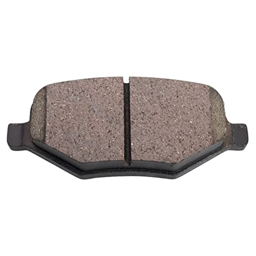 Image of TRQ Rear Brake Pad and Rotor Set Ceramic Rotors Calipers Compatible with 2013-2014 Ford Flex 2013-2018 Police Interceptor Sedan 2014-2018 Special Service Police Sedan Taurus
