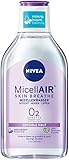 NIVEA Micellair Skin Breathe Mizellenwasser Sensible Haut (400 ml), pflegender Make-Up Entferner mit Dexpanthenol und Traubenkernöl, schonende Gesichtsreinigung