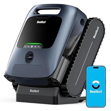 Beatbot AquaSense Pro Robô Aspirador de Piscina Automático - Limpeza Completa 5 em 1, Estacionamento Inteligente, Clarifica Água, Superfície Limpa, para Piscinas até 300m² - Azul Marinho