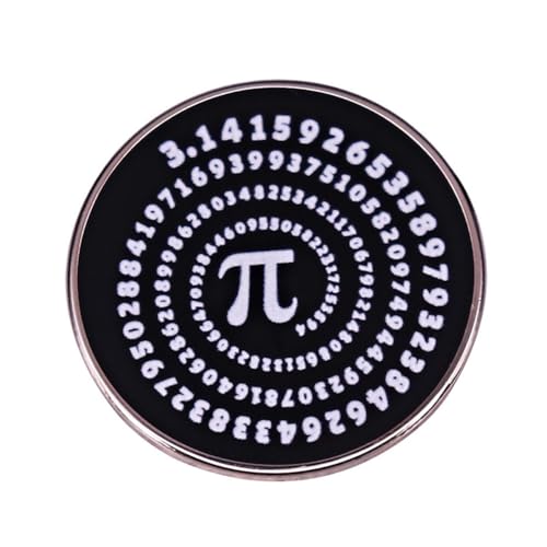 maiyixiang Pi Symbol Button Pin Math Numbers Enamel Pin Maths Pi Symbol Lapel Brooch Pi Brooch Metal Badge Clothing Backpack Bag Decor