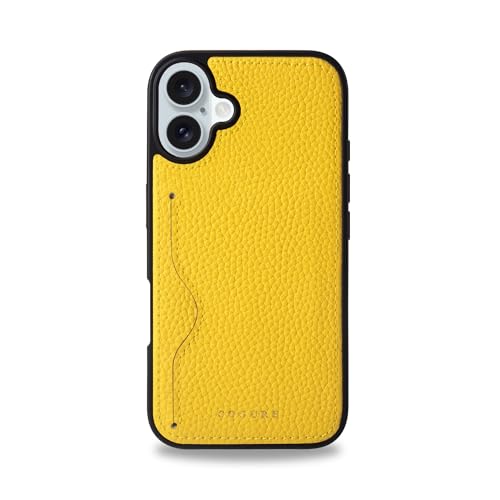 COGURE �R�O�� iPhone16Plus �P�[�X �{�v �V�������N�J�[�t���U�[ �J�[�h���� �V���v�� ������� �M�t�g�{�b�N�X�t�� COPC1 �C�G���[�yYellow�z
