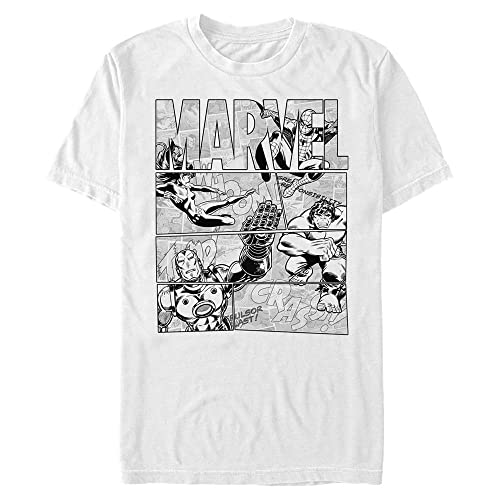 T-shirt Marvel homme 3XL blanc style casual pour fans de comics