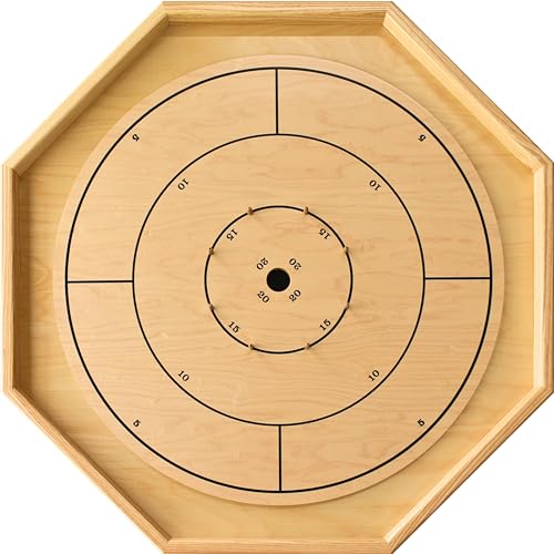 Tablero de Crokinole Tradicional Octogonal - Juego de Mesa The Gold Standard miniatura 1