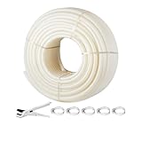 VEVOR PEX Pipe, 1 Inch x 500 FT Tubing, Non Oxygen Barrier White B Pipe, Flexible Water Line for RV Sewer Hose, Plumbing, Radiant Heating