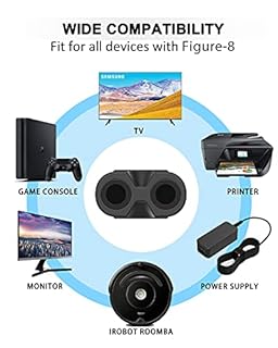 AC Power Cord for PS5 PS4 PS3 PlayStation 4 Slim,Xbox One S/X,TV Power Cable for Samsung LG TCL Roku Toshiba LED LCD TV,HP