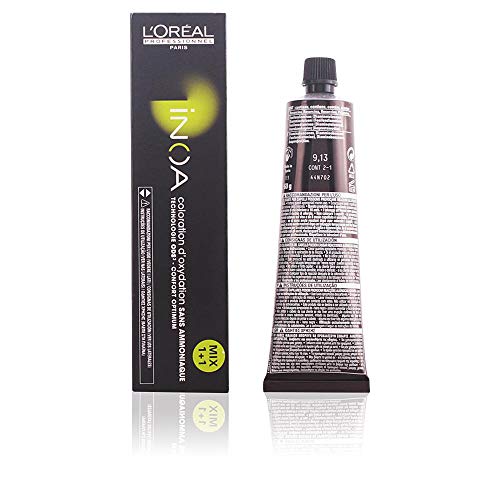 Inoa 9.13 rubio claro ceniza dorado tinte permanente L'Oréal Professionnel sin amoníaco 2