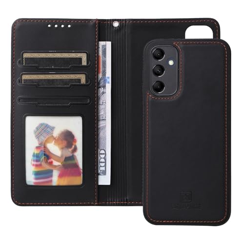 Étui portefeuille amovible pour Samsung Galaxy M14 5G et F14 5G coque avec porte-cartes en cuir PU
