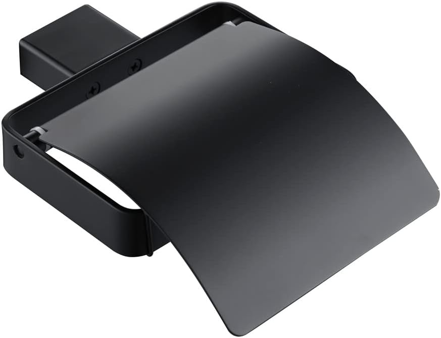 Bathroom Accessories Hardware Set Matte Black Stainless Steel Paper Holder Toothbrush Holder Towel Bar Bath Shelves