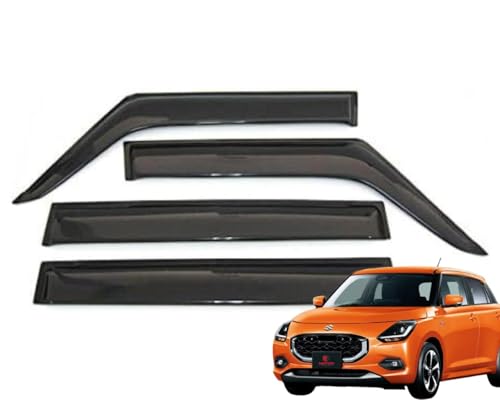 MOTOR POWER スイフト ZCDDS ZCEDS ZDDDS ZDEDS R5/12〜 サイドバイザー 【 両面テープ施工済み・金具付・取付説明書付 】 ノーマルタイプ スズキ ドアバイザー 純正タイプ 社外品 即納/VA-S036NXJ