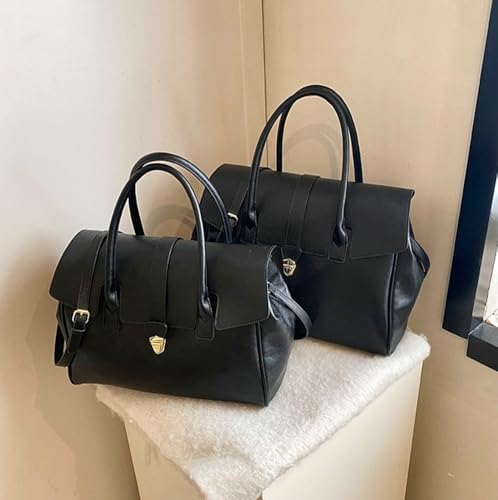 Women's Top Handle Bag Leather Crossbody Bag Retro Messenger Purse Vintage Tote Satchel for Work College2