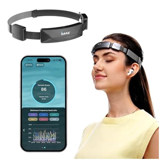 SereniBrain EEG Neurofeedback Headband for Meditation & Brainwave Monitoring, Real-Time Brain Activity Tracker with App, Train Focus, Relaxation & Sleep Preparation
