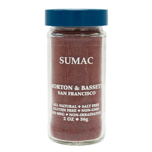 Morton & Bassett Sumac Spice 1oz | Salt Free, Non GMO, Tangy Middle Eastern Seasoning