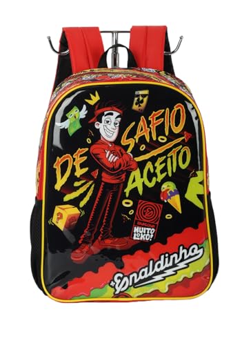 Mochila Costas Escolar UP4YOU Enaldinho Licenciada - Vermelho