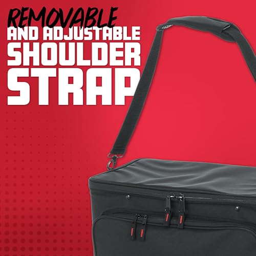 Gator Cases GR-RACKBAG-4U Leichte Rack-Tasche mit abnehmbarem Schultergurt; 4U-Gestell, 31,8 cm Tiefe