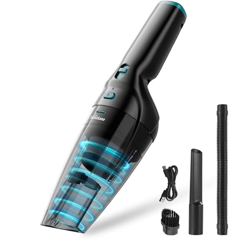 HOMEKANE Handstaubsauger Testsieger, 10000Pa Handstaubsauger mit Ladestation, Staubsauger Akku...