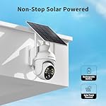 SEHMUA 2K Solar Security Cameras Wireless Outdoor, 2 Pack 360° View Pan/Tilt WiFi Security Camera Outside with Color Night Vision,Easy to Install, PIR Alarm, 2-Way Audio - Image 2