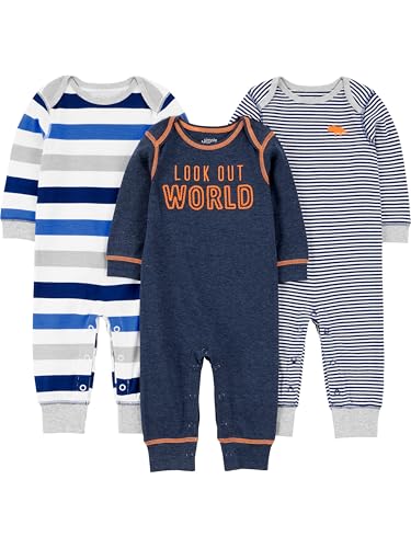 Simple Joys by Carter's baby-boys 3-pack Jumpsuits