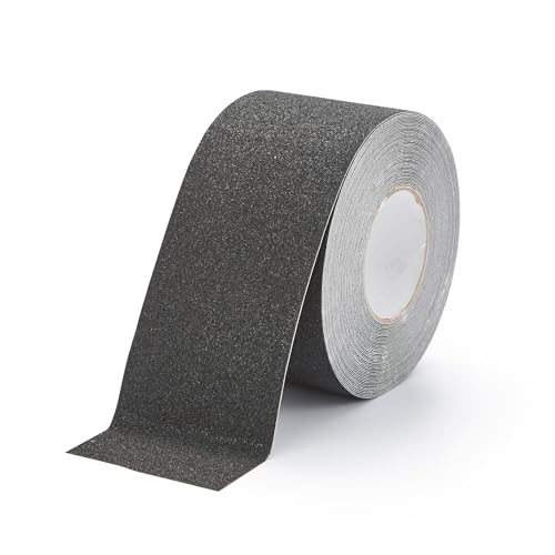 King Grip Standard Anti-Slip Tape – 4" x 60ft, Black, Heavy-Duty Non-Slip Safety Tape (60 Grit), Industrial Grade Grip Tape for Stairs, Steps, Ladders, Warehouse & General Safety Use
