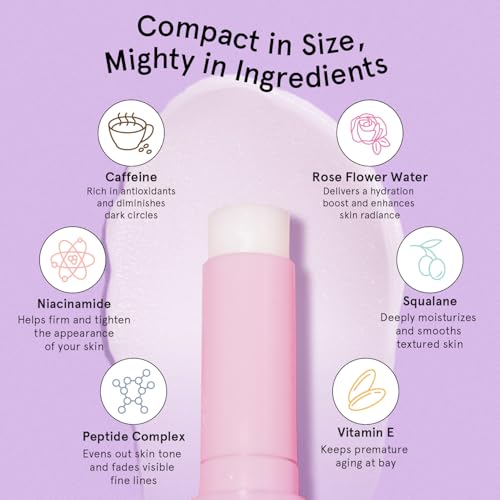 grace & stella Under Eye Brightener Balm Stick - Travel Essentials - Caffeine Eye Cream for Dark Circles, Puffiness, Wrinkles - Vegan Moisturizer Stick with Niacinamide, Hyaluronic Acid (0.13oz/3.5g) - Image 5