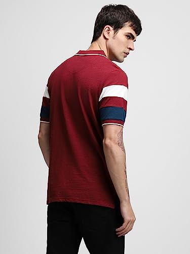 Image of Dennis Lingo Men's Cotton Solid Slim Fit T-Shirt