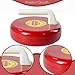 JISADER Kids Curling Game Travel Party 11cm Winter Sports Equipment Floor Curling Toy for Activities School Classroom, red