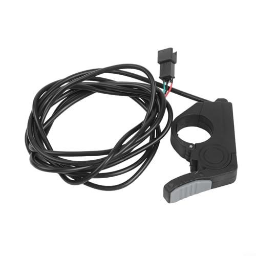 Honseadek Eléctrico para control de velocidad del acelerador de pulgar de bicicleta con gatillo de liberación rápida, diseño ergonómico 140X compatible con bicicletas eléctricas y scooters de 24 V-72