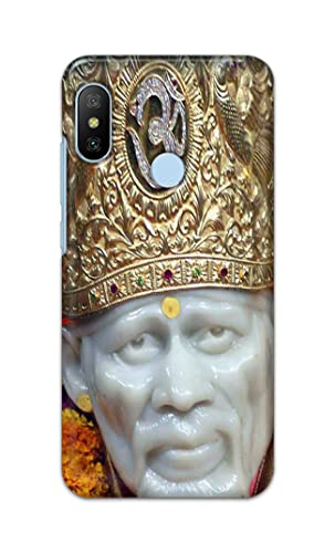 Image of PRINTFIDAA Sai Baba Lord Shiridi Great God Hinduism Hindu Religious Printed Designer Hard Case for Mi A2 Back Cover -(e) RPM1005