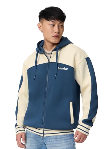 Sweat à capuche brodé pour homme The Souled Store en coton