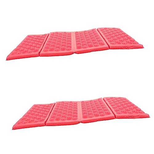 BRIGHTFUFU 2pcs Camping Cushion Mat Portable Folding Seat Pad for Picnics Beach Hiking and Outdoor Events Comfortable Xpe Design for Versatile Use