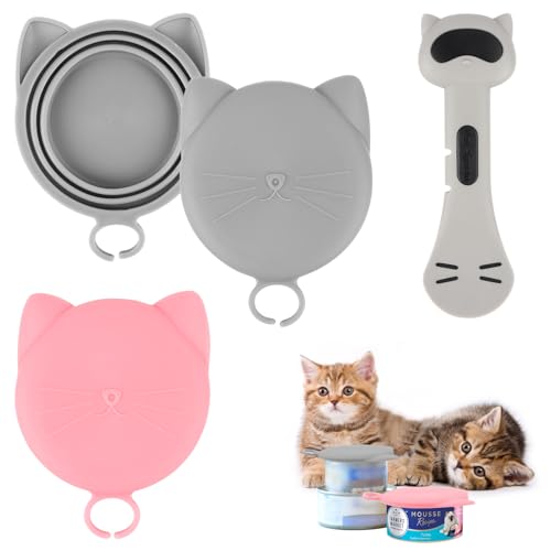 2er Set Silikon-Dosendeckel Mit Maneki-Neko - Luftdicht Für Katzen-/Hundefutter