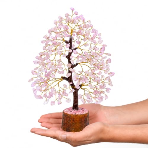 Crocon® Rose Quartz Crystal Tree of...