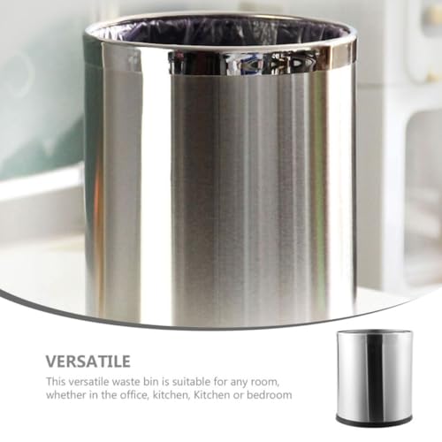 Poubelle de cuisine en acier inoxydable 10l Luxshiny - 3