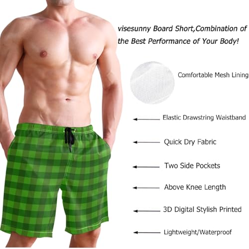 visesunny Mens Swim Trunks Quick Dry Board Shorts with Mesh Lining Breathable Fit Hawaii Beach Shorts Swimwear Bathing Suits3
