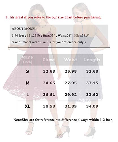 Atnlewhi Womens Spaghetti Strap V Neck Sleeveless A Line Lace Dresses For Evening Cocktail Formal Wedding Guest Nude Pink #TOP5