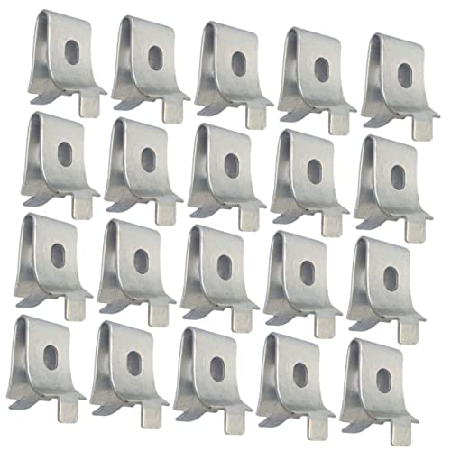 SHINEOFI 20Pcs Stainless Steel Shelf Support Clips Shelf Holders Pegs for Cabinets Tool Rooms and Bookcases Resistant Wear Resistant Design for Easy Installation