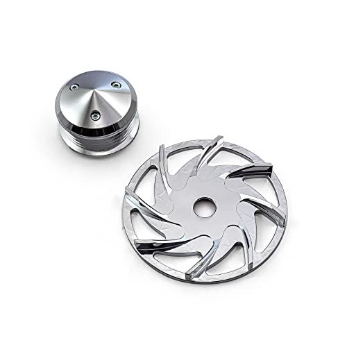 Speedmaster PCE238.1004 Compatible with Chevy Compatible with Ford Six Groove Serpentine Billet Alternator Pulley & Fan Kit [Natural]