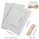 guangyuan 20 Stücke Fototaschen zum Aufhängen Fotorahmen aus Pappe,Papier Fotorahmen10 x 15 cm Girlande Fotos Selbstklebende Bilderrahmen zum Foto Netz Klassenraum (Weiß)