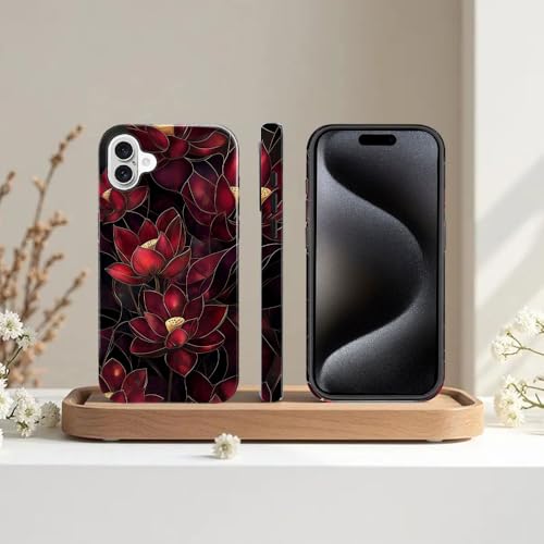 Coque iPhone 16 Plus antichoc pour éviter les rayures et bris d'écran lotus
