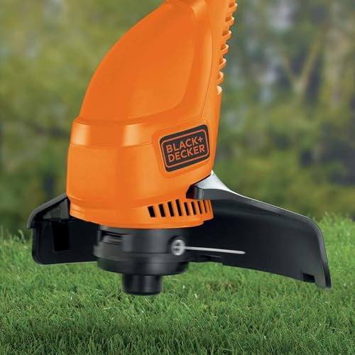 Image of BLACK+DECKER GL250-GB 250W Corded Grass Trimmer | 23 cm(9 inch) Cutting Swath | 11500 RPM | 6 metre Cord Length | Ideal for Efficient Trimming of Small Gardens | Bump Feed Line System