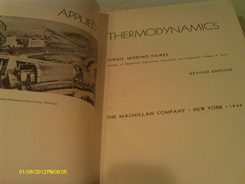 Applied Thermodynamics B000J5A9G6 Book Cover