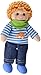 Produktbild Heless 301 - Stoffpuppe Junge Nils mit Jeans, Streifenshirt und Halstuch, ca. 22 cm große Weich-Puppe zum Kuscheln, Spielen und Liebhaben