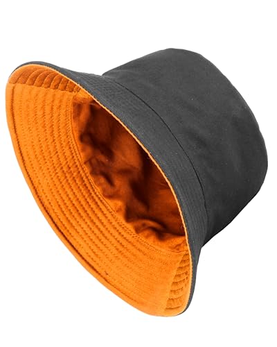 Image of Gelante Reversible Bucket Hat for Men and Women - Cotton, Outdoor Sun Protection Bucket Hats.