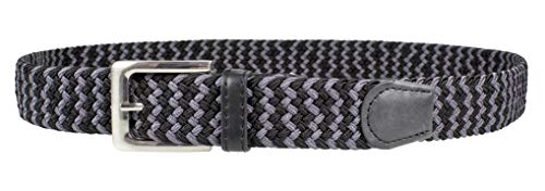 Image of Canvas Elastic Fabric Woven Stretch Multicolored Braided Belts