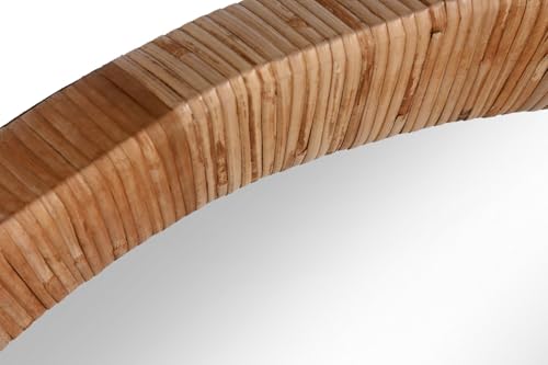 ESPEJO RATAN 70X6X70